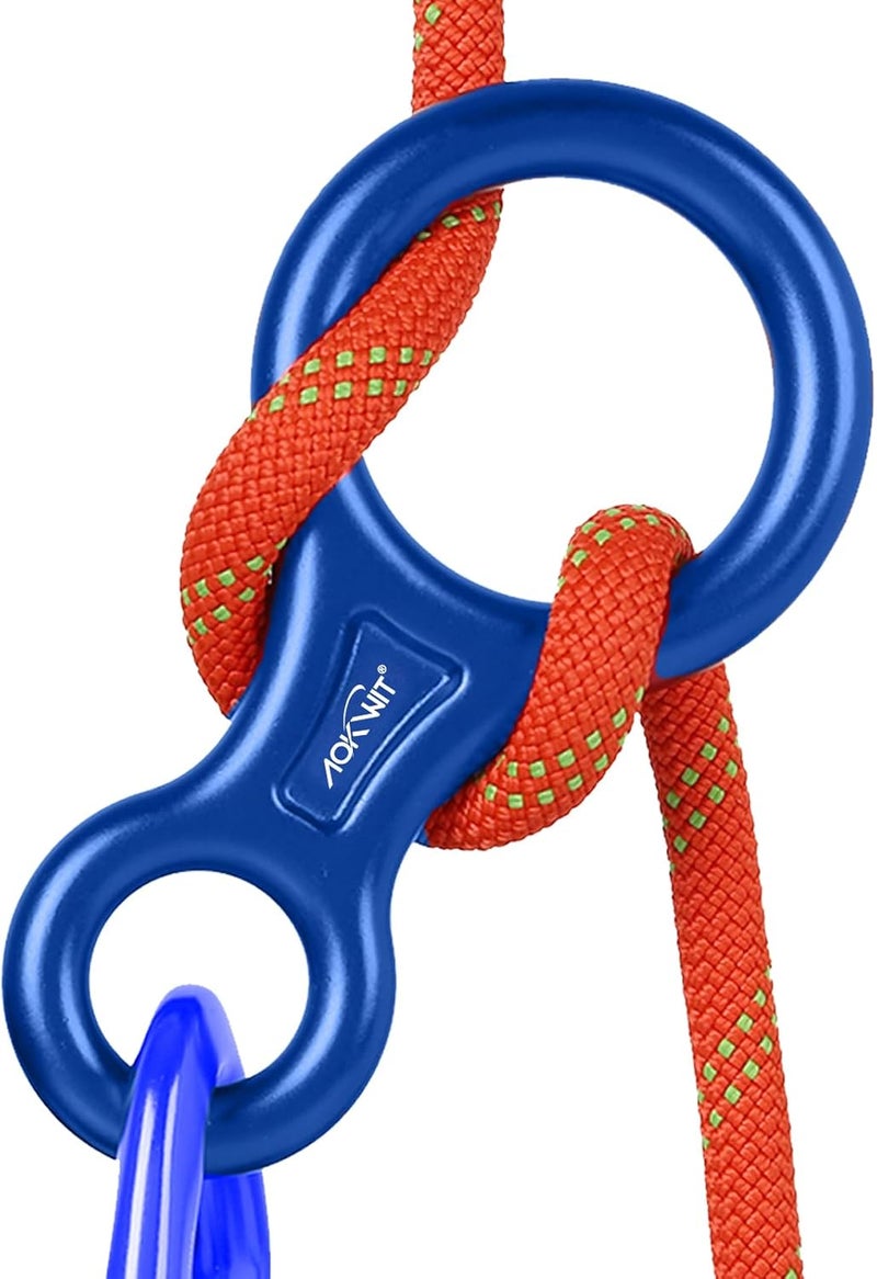 AOKWIT Rescue Figure 8 Descender Climbing Gear Downhill Equipment 35KN/3500kg 7075 Aluminum Alloy Rigging Plate for Climbing Belaying and Rappeling Device - Image 1