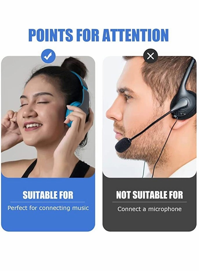 Airplane Headphone Adapter, 4 Pcs Airline Flight Headphone Converter Gold Plated 3.5mm Male to 3.5mm Female Stereo Aux Jack Headphone Adapter Compatible with More Headphones - Image 3