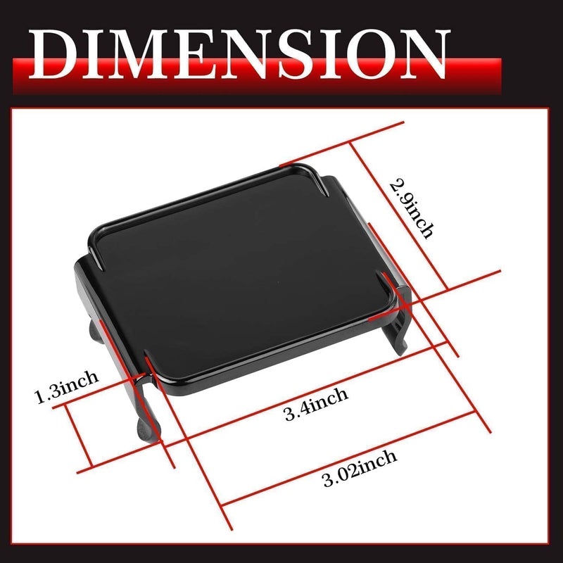 AKD Part 3 Inch LED Pods Covers 2PCS Square LED Cube Lights Black Covers PC Protective Lens 3X3 Pod Light Covers for Offroad Driving Fog Ditch Lights - Image 2