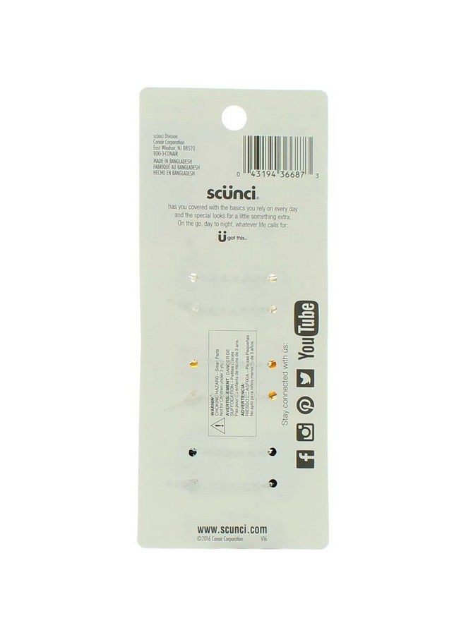 Scunci Noslip Grip Mini Octopus Jaw Clips 6 Ea (Pack Of 4) - Image 4