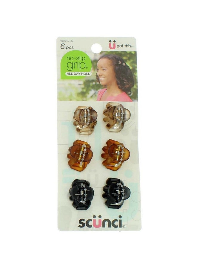 Scunci Noslip Grip Mini Octopus Jaw Clips 6 Ea (Pack Of 4) - Image 2