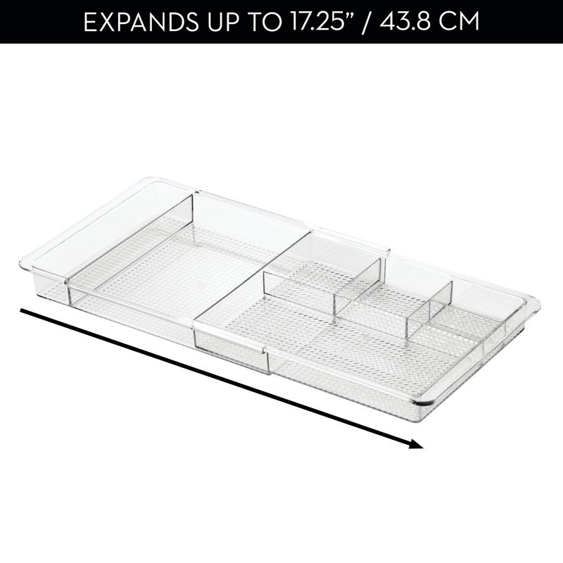 InterDesign iDesign Expandable Vanity Drawer Organizer, The Clarity Collection â€“ 11.25â€ to 18.5â€, Clear - Image 3