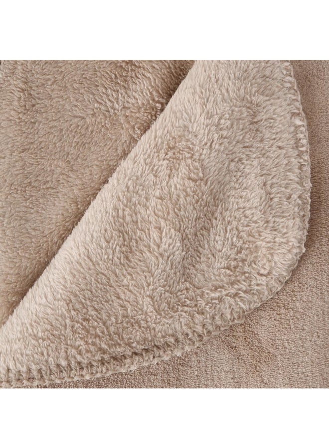 اتموسفيرا بطانية ميكروفايبر بنقشة مربعات وبوليستر لون بيج 180 × 230 سم 120503D - Image 4