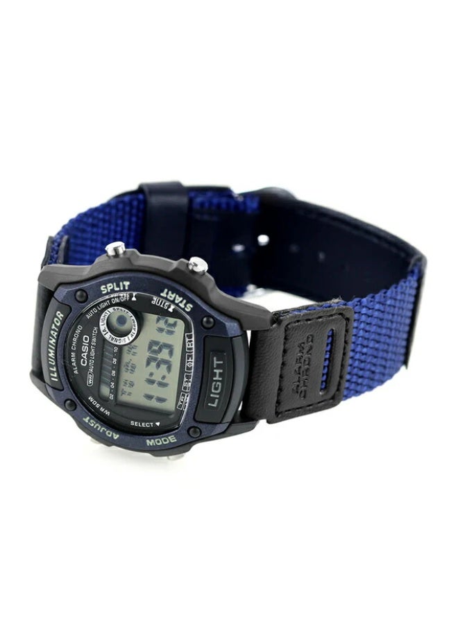 كاسيو ساعة كاسيو W-220HF-2AV للجنسين باللون الأسود والأزرق الرقمية - Image 2