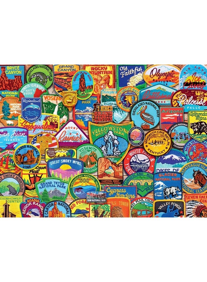 Buffalo Games - National Park Patches - 1000 Piece Jigsaw Puzzle, Blue - Image 2