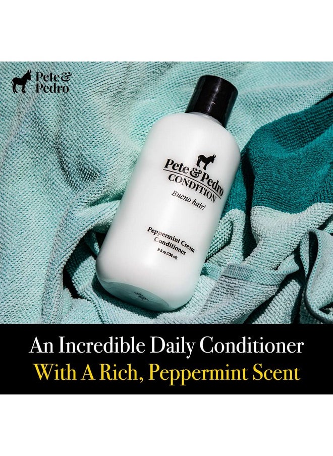 Pete & Pedro Condition Peppermint Daily Conditioner For Men & Women | Creamy Conditioner Hydrates & Heals Dry, Damaged Hair | As Seen On Shark Tank, 8.5 Oz.  - Image 3
