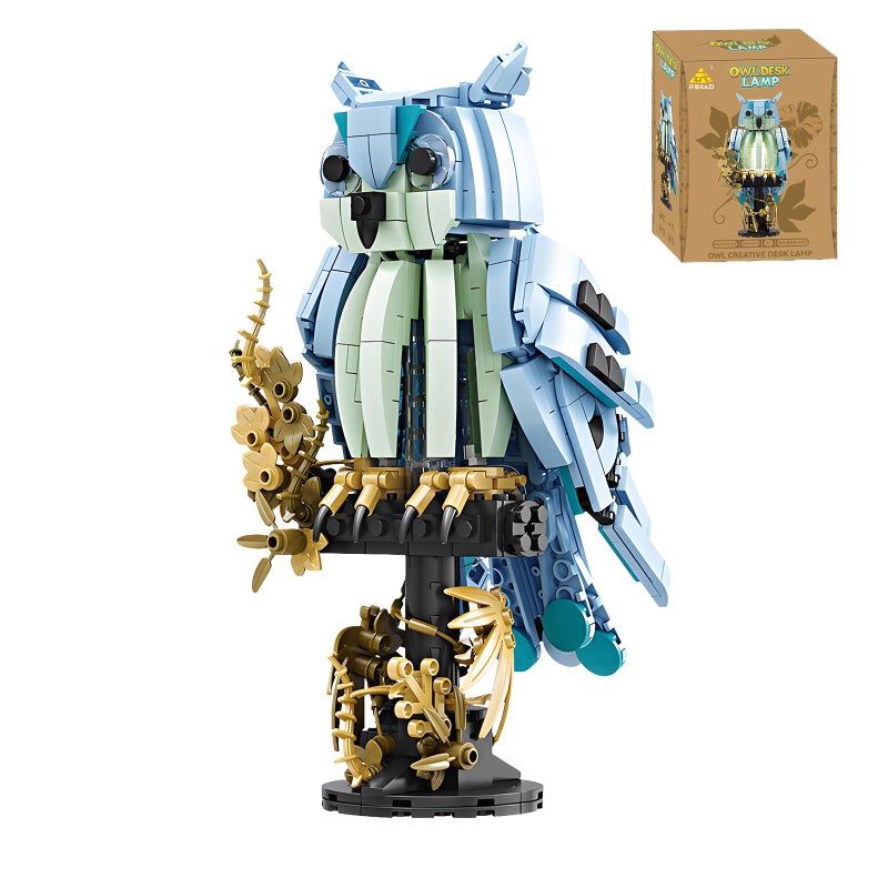 APENGBAOL Ideas Magic World Owl Flower Animal Building Set Owl Creative Desk LampCollectible Harry Bird ModelGifts for Adults or Teens Kids 8 1288 Pieces - Image 3