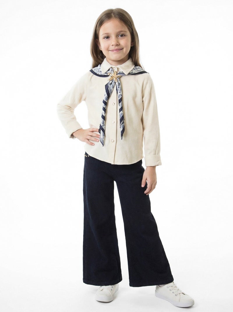 Hamada Tex Girls' three-piece clothing set for ages 7 to 14 years, 3904-4904 - Image 4