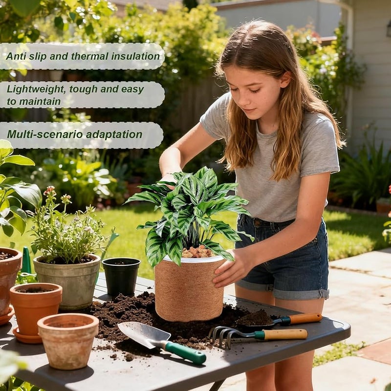 بطانة أصيص جوز الهند 50 سم × 200 سم سجادة زاحف لفة ورقة ألياف طبيعية قابلة للتنفس - Image 3