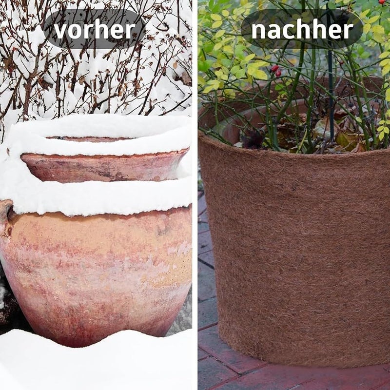 بطانة أصيص جوز الهند 50 سم × 200 سم سجادة زاحف لفة ورقة ألياف طبيعية قابلة للتنفس - Image 5