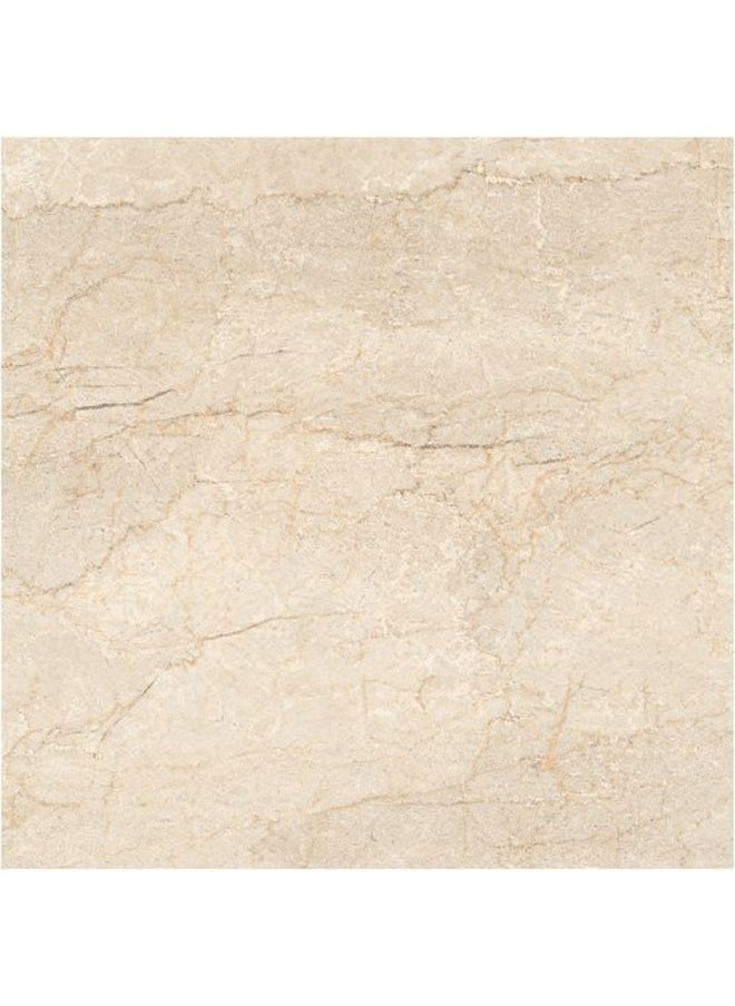 SOMANY Nueva Toscana Crema FP Polished Tile - 600x600mm, 11mm Thickness, 1.44 SQM, Premium Ceramic, Glossy Polished Finish, Modern Flooring  - Image 1