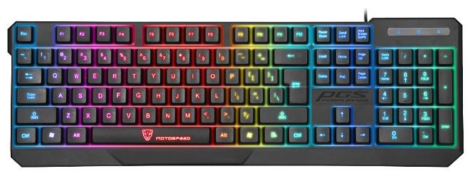 موتوسبيد لوحة مفاتيح الألعاب K70L RGB Rainbow - ما يصل إلى 7 أزرار مضغوطة دون ارتباك - مقاومة للماء، مع حماية ثلاثية - تصميم إضاءة خلفية خلف المفاتيح، بألوان فاتحة - Image 1