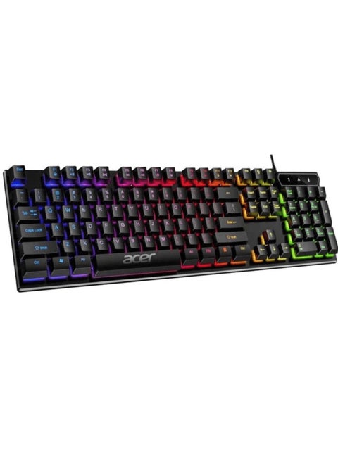 لوحة مفاتيح الألعاب الميكانيكية YKB-913 RGB Rainbow - مفتاح وظيفة اختصار FN المركب -