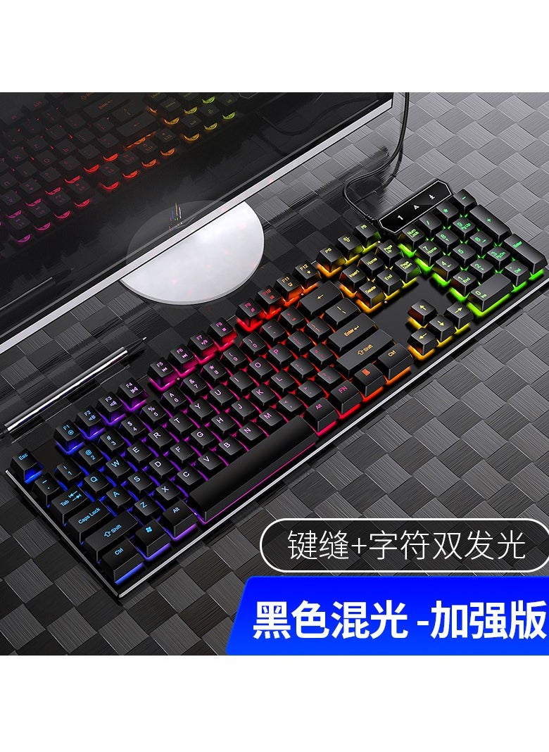أيسر - لوحة مفاتيح الألعاب الميكانيكية YKB-913 RGB Rainbow - مفتاح وظيفة اختصار FN المركب - - Image 1