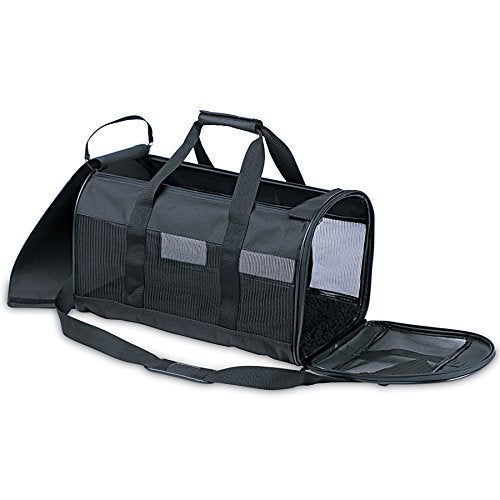 Petmate SoftSided Kennel Cab Pet Carrier Black For Dogs and Cats Up to 15 Pounds
