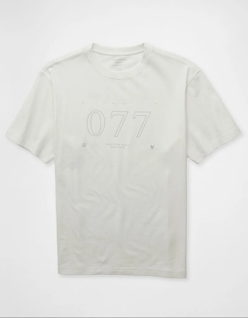 American Eagle  AE Running Club Graphic T-Shirt for Men | Best Price UAE