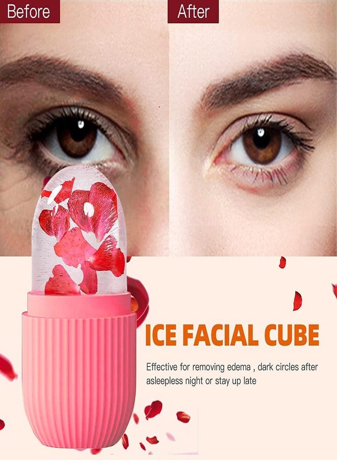 JD PRO Ice Face Roller Silicone Facial Cube for Eyes Neck Massage Remove Dark Circle Pore Shrink Face Beauty Skin Care Ice Mould Kitchen Tools (Multicolor) - Image 5