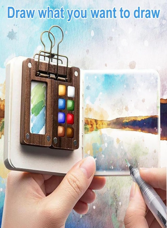مجموعة ألوان مائية للسفر من PocketArtist مع لوحة ألوان نانو و12 لونًا للفنانين والطلاب والرسامين - Image 4