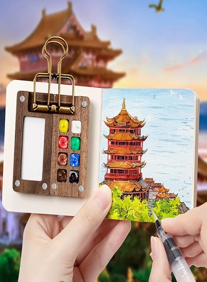 مجموعة ألوان مائية للسفر من PocketArtist مع لوحة ألوان نانو و12 لونًا للفنانين والطلاب والرسامين - Image 5