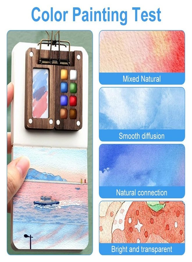 مجموعة ألوان مائية للسفر من PocketArtist مع لوحة ألوان نانو و12 لونًا للفنانين والطلاب والرسامين - Image 3