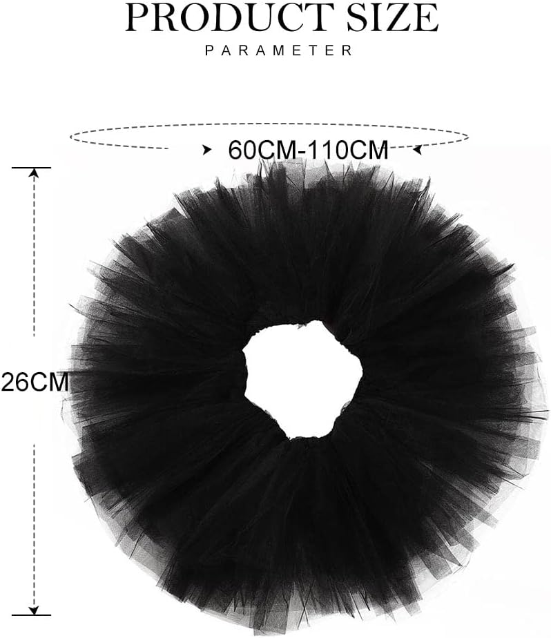 REETAN Tutu Skirt Ballet 6 Layered Tulle Short Tutus for Women - Image 2