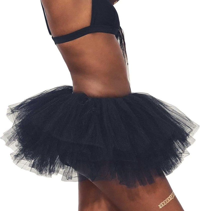 REETAN Tutu Skirt Ballet 6 Layered Tulle Short Tutus for Women - Image 5