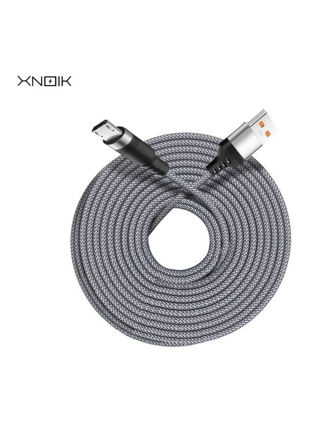 Micro USB to USB A Fast Charging Cable Nylon Braided 16 4Ft Compatible with Samsung Android Devices - Image 5