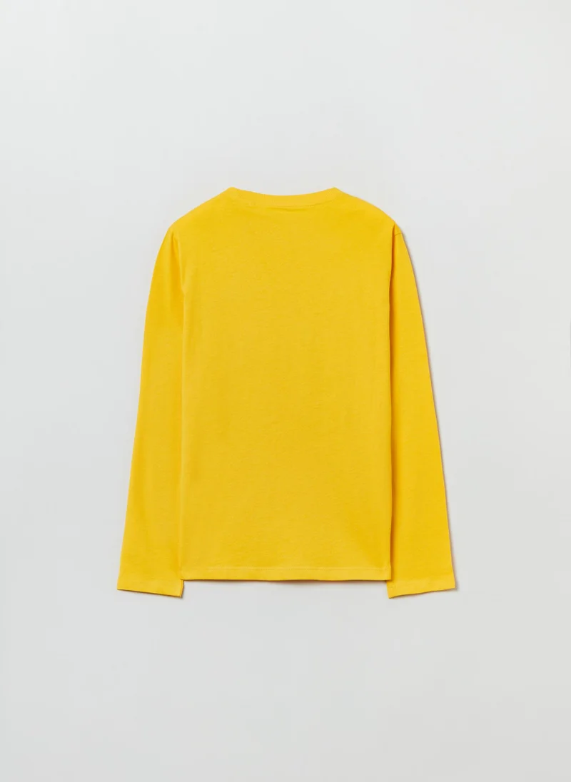 او في اس Long-sleeved T-shirt with print