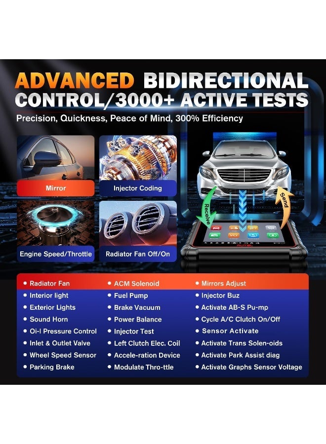 Autel Scanner MaxiCOM MK900BT, 2025 MK900-BT V2.0 Bidirectional Diagnostic Tool - Image 4