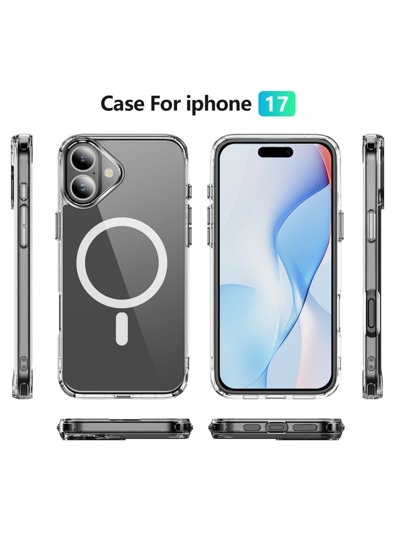 روك بو القضية لـ iPhone17 : القضية المغناطيسية لـ iPhone17 متوافقة مع MagSafe - غطاء مضاد للصدمات المضاد للخدش المضاد للصدمات. - Image 2