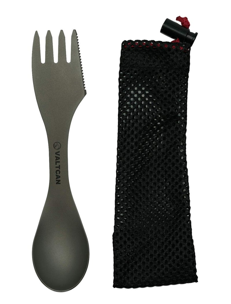 Valtcan Titanium â€œFood Shovelâ€ Spork 3-in-1 Fork Spoon Knife Utensil - Image 2