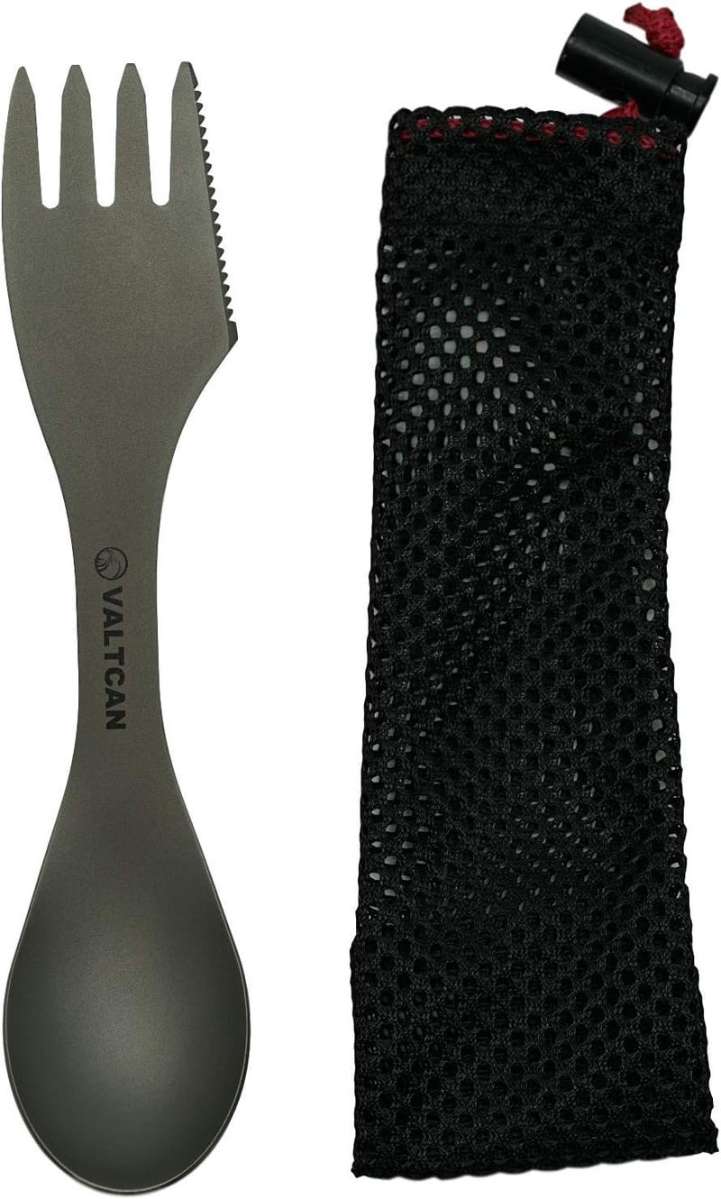Valtcan Titanium â€œFood Shovelâ€ Spork 3-in-1 Fork Spoon Knife Utensil - Image 1