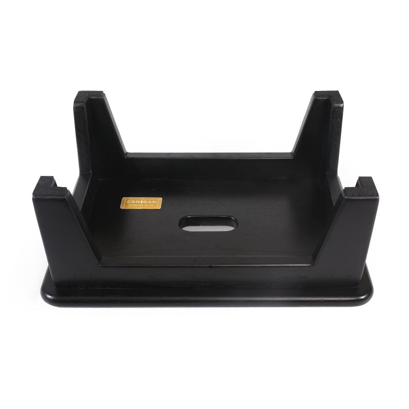 CONSDAN Step Stool for Bed - USA Grown Oak, Wooden Stool for Adults and Seniors, 6.5" High, Non-Slip Mat, No Assembly Needed, Solid Wood, Black Color - Image 5