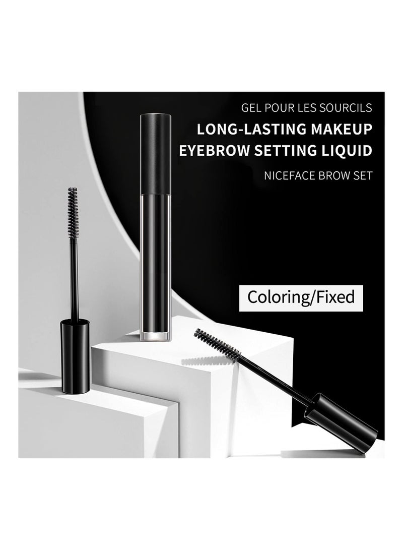 SYOSI Clear Eyebrow Setting Gel, Clear and Black Brow Fix Gel, Waterproof And Sweat-Proof Eyebrow Repair Liquid, Long Lasting Brows Styling Beauty Salon Home Use Makeup - Image 2