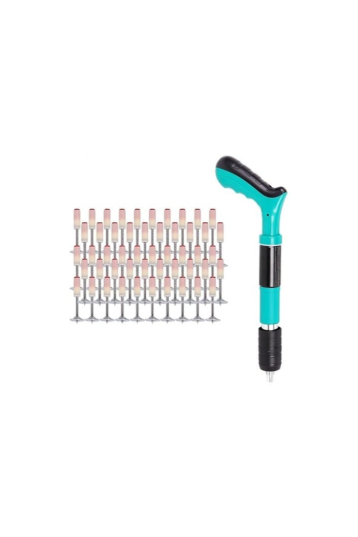Mini Manual Solid Steel Nail Gun with 3 Adjustable Gears for Ceiling, Concrete Ceiling Nailer, Portable Mini Nailer by JETCH (Gun Only with Nails, 50pcs) - Image 1