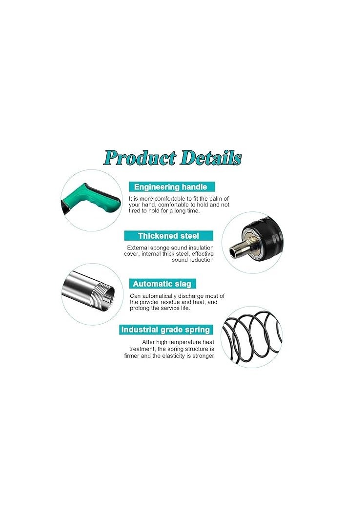 Mini Manual Solid Steel Nail Gun with 3 Adjustable Gears for Ceiling, Concrete Ceiling Nailer, Portable Mini Nailer by JETCH (Gun Only with Nails, 50pcs) - Image 3