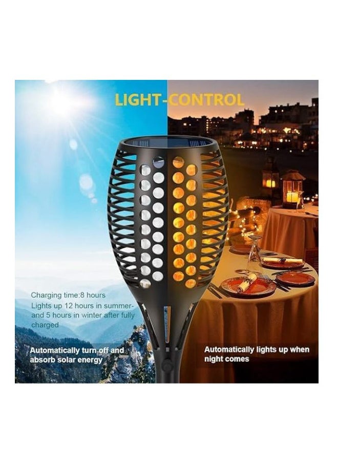 A F N Lighting - A F N LIGHTINGS AFN Solar Lights Upgraded,4 pack Waterproof Flickering Flames 96 LED Torches Lights Outdoor Solar Landscape Decoration Dusk to Dawn Auto OnOff Pathway Lights for Garden Patio Driveway - Image 1