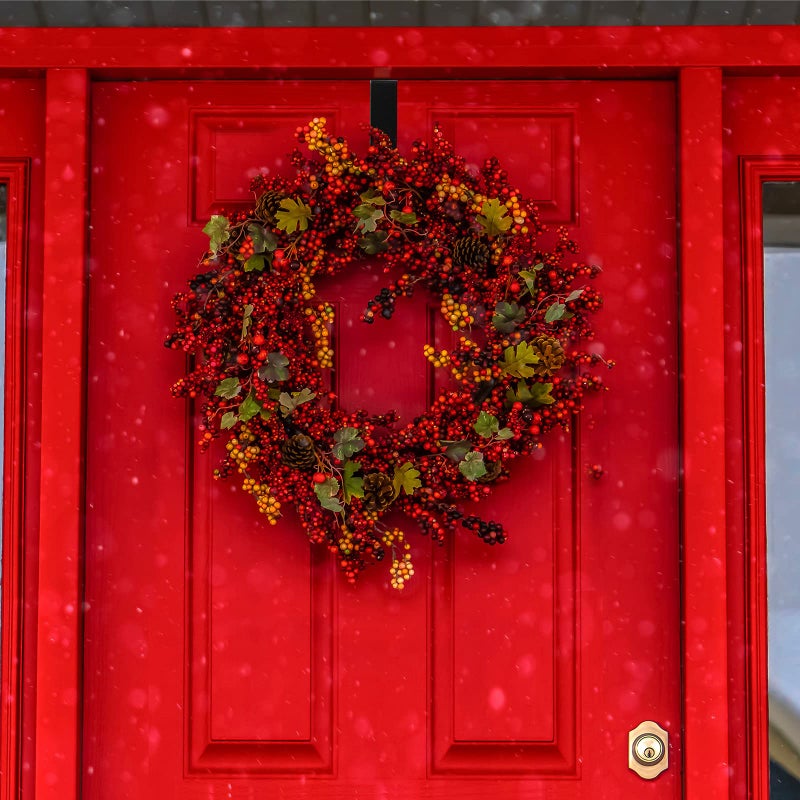 Hotop 12 Pcs Over The Cabinet Drawer Door Hooks 1.12 Inch for Hanger in The Cabinet Decoration Hooks Sturdy Metal Z Shaped Hanger Peg for Bathroom Clothes Towel(Black) - Image 5