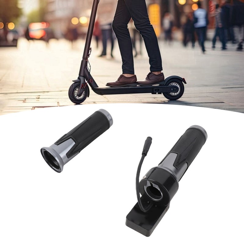 Electric Scooter Throttle Grip 48V Mg Alloy Twist Throttle Handle with Display 6 Pin Waterproof Connector for Sealup Electric Scooters - Image 4