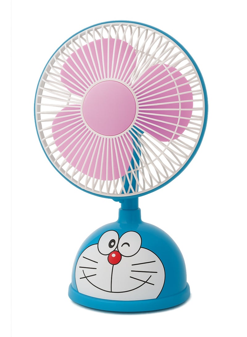 مروحة مكتب صغيرةfan cartoon fashion  – سرعتان تشغيل – تصميم خفيف الوزن قابل للتدوير – محرك عالي الأداء – صديقة للبيئة – موفرة للطاقة – تصميم بشكل مناسب للاطفال - Image 1