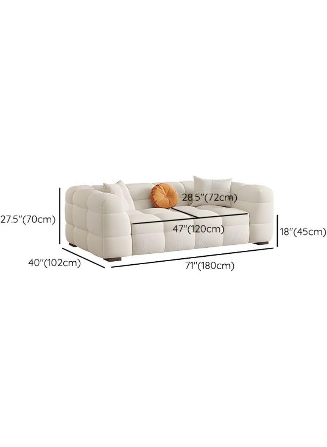Zayn comforts Affordable Upholstered Wool American-Style 3-Seater Sofa  Comfortable & Spacious Sectional Seating - Image 2