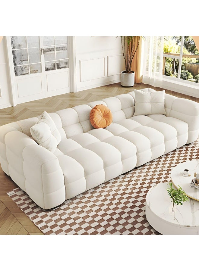 Zayn comforts Affordable Upholstered Wool American-Style 3-Seater Sofa  Comfortable & Spacious Sectional Seating - Image 3