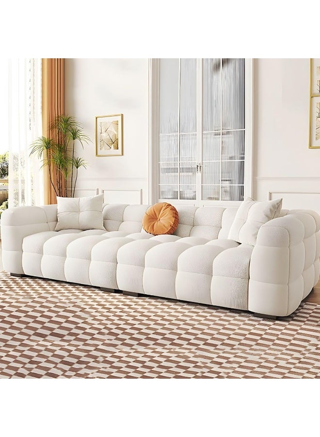 Zayn comforts Affordable Upholstered Wool American-Style 3-Seater Sofa  Comfortable & Spacious Sectional Seating - Image 4