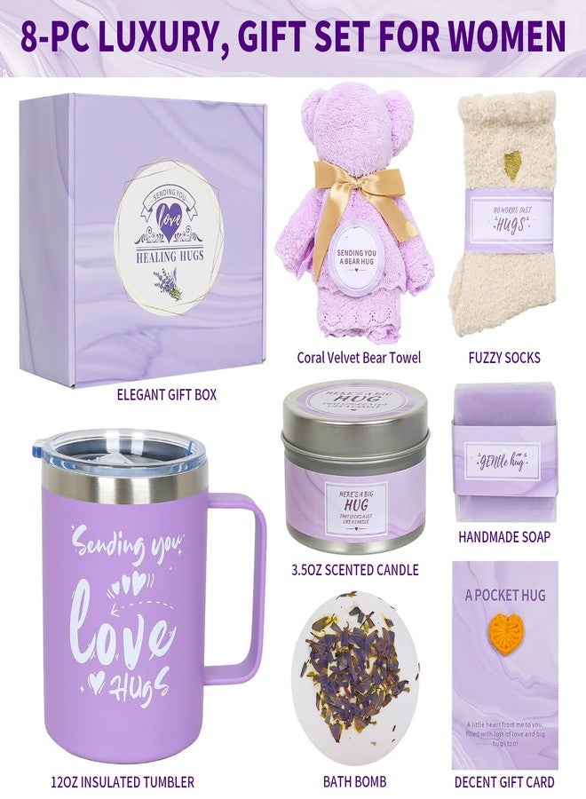 Housavvy Valentines Day Gifts for Her - Romantic Self Care & Spa Gift Basket for Wife, Girlfriend, Women - Relaxation Recovery Care Package for Mom, Friend, Sister - Birthday, Thinking of You Gift Box - Image 2