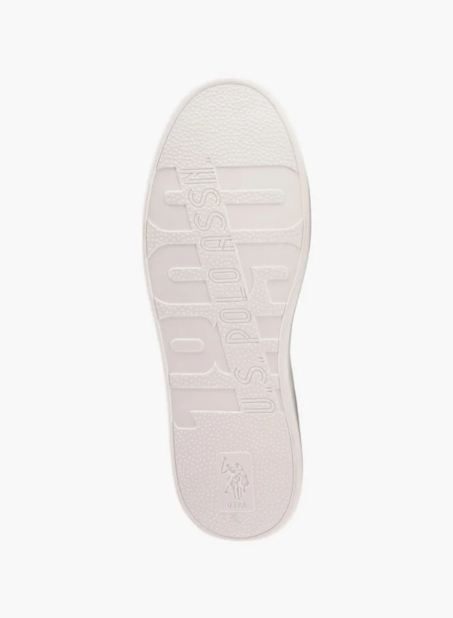 U.S. Polo Assn. U.S. Polo Assn Men's Logo Detail Sneakers with Lace-Up Closure