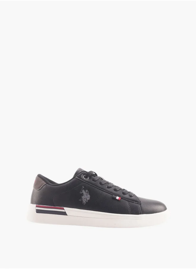 U.S. Polo Assn. U.S. Polo Assn Men's Logo Detail Sneakers with Lace-Up Closure
