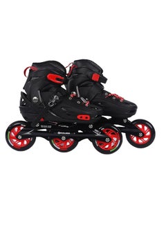 ENDLESS  EL1033 Inline Adjustable Skates Large 39 EUR (UK 5.5) - 43 EUR (UK 9) for 12 Years and Above |Aluminium Chassis and 100 mm PU Three Wheels | With ABEC 9 Bearings | Indoor and Outdoor  - Image 1