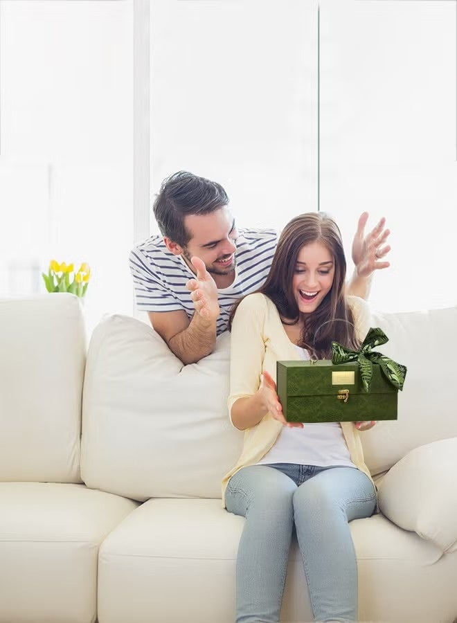 JOGAMS Luxury Gift Box with Lock 25 x 13 x 14 cm Perfect for Holiday Gifts Weddings Birthdays Mother's Day and Father's Day - Image 3