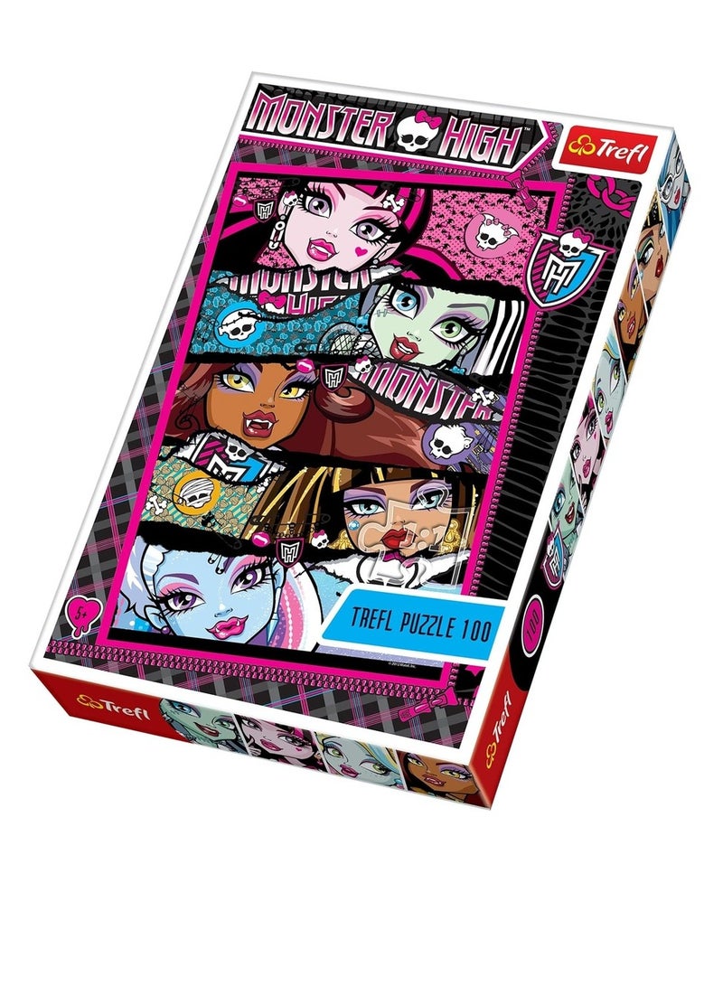 Trefl - Puzzle Ghastly Students Monster High 100Pcs - 16203 - Image 1