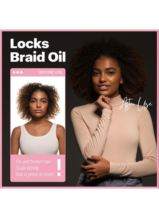 Immetee immetee Locks & Braids Oil - Refreshes Dry & Itchy Scalp, Promotes Stronger Edges & Adds Shine to Braids, Twists, Cornrows. 170ml/5.74fl oz  - Image 5